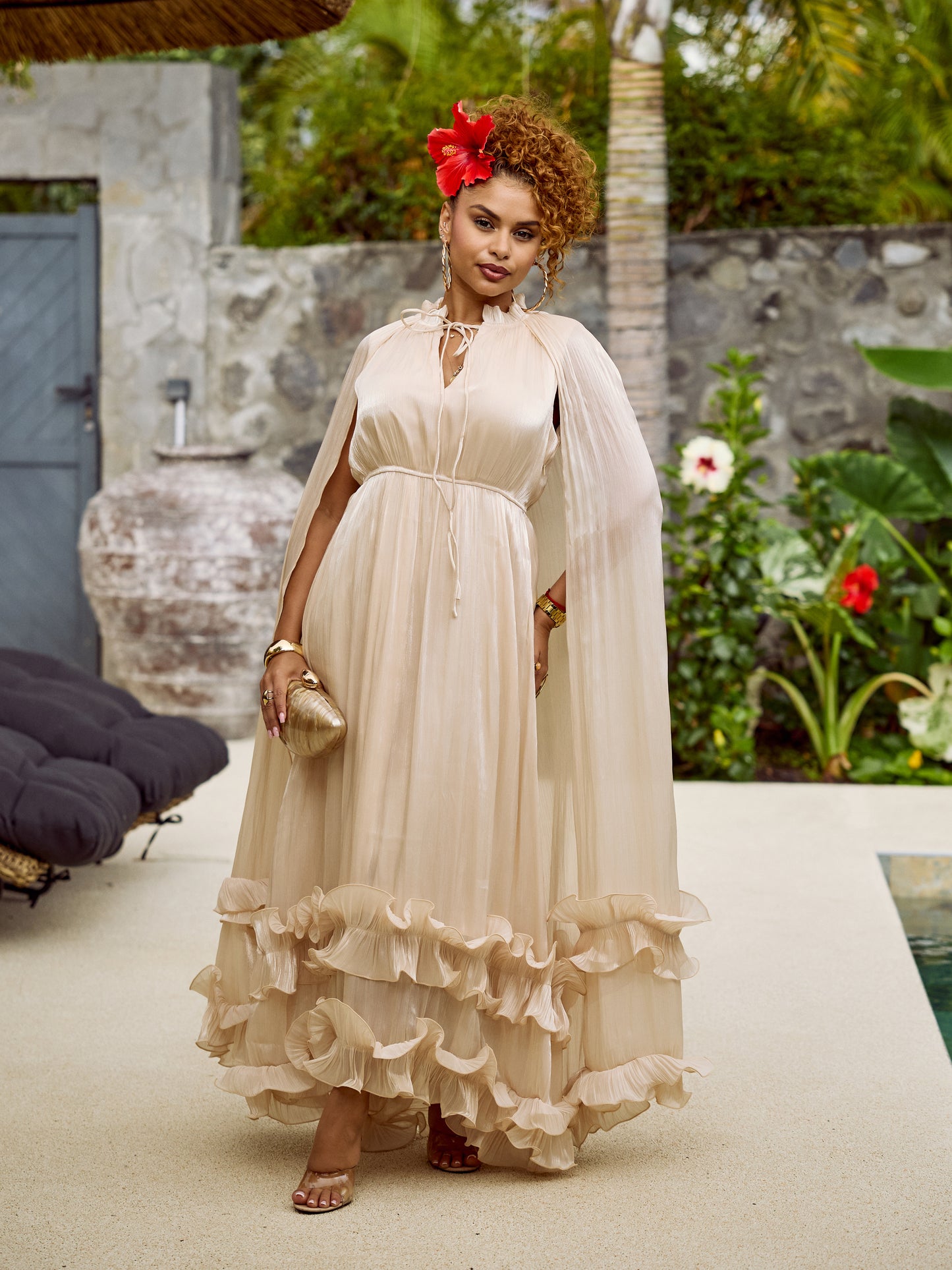 ROBE NYMPHE DORÉE