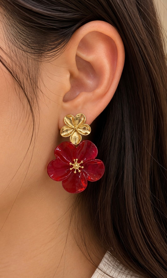 BOUCLE D’OREILLE FRANGIPANIER