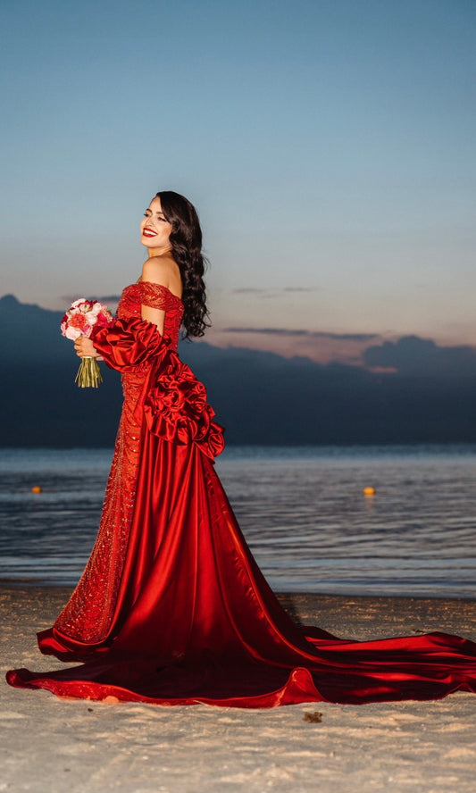 ROBE MAJESTÉ ROUGE