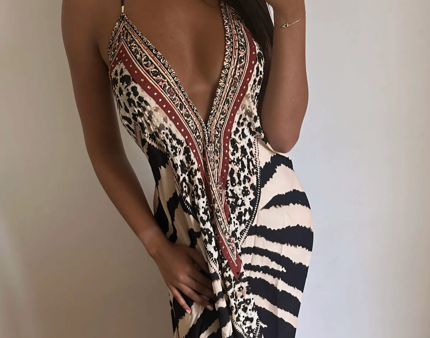 ROBE LÉOPARD PRINT