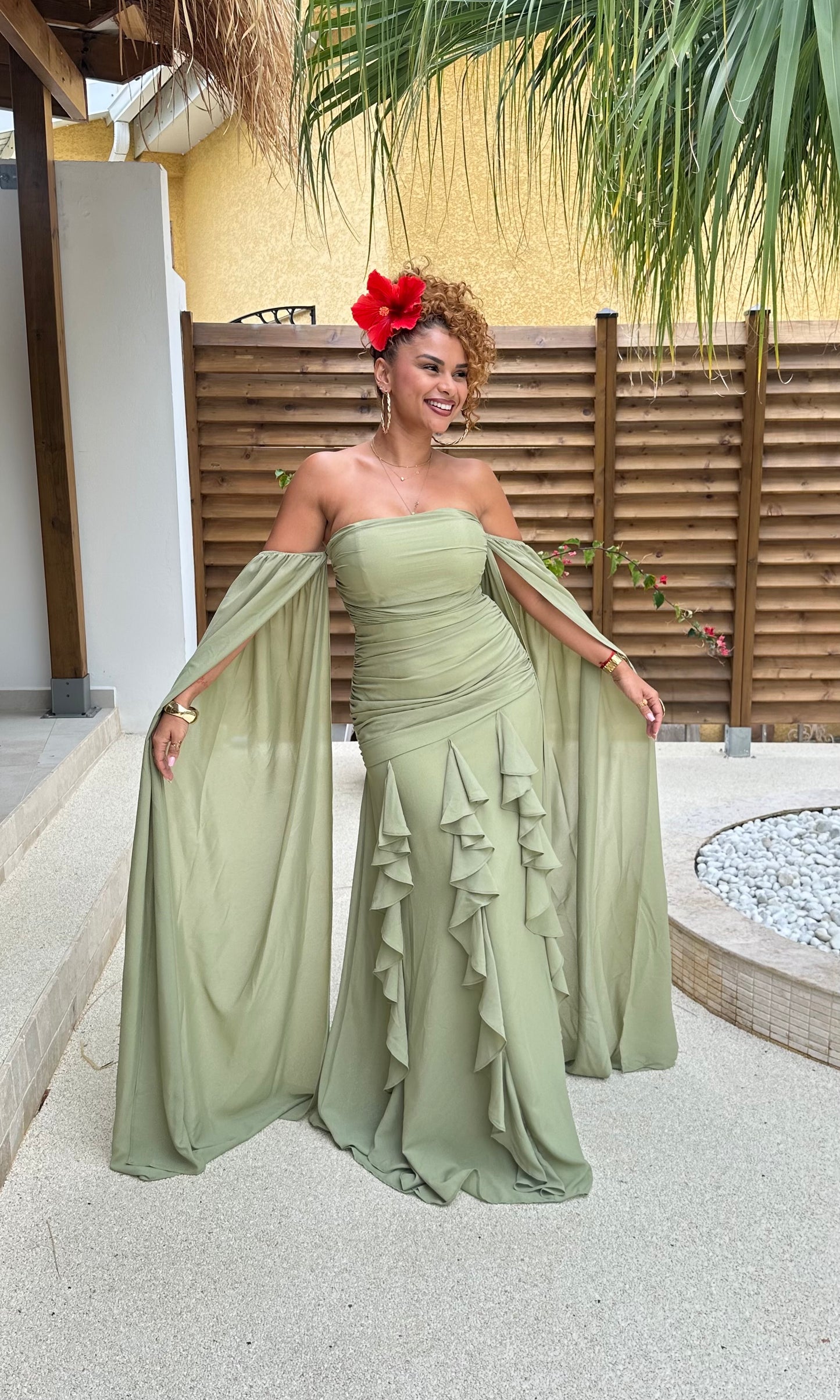 ROBE PISTACHO