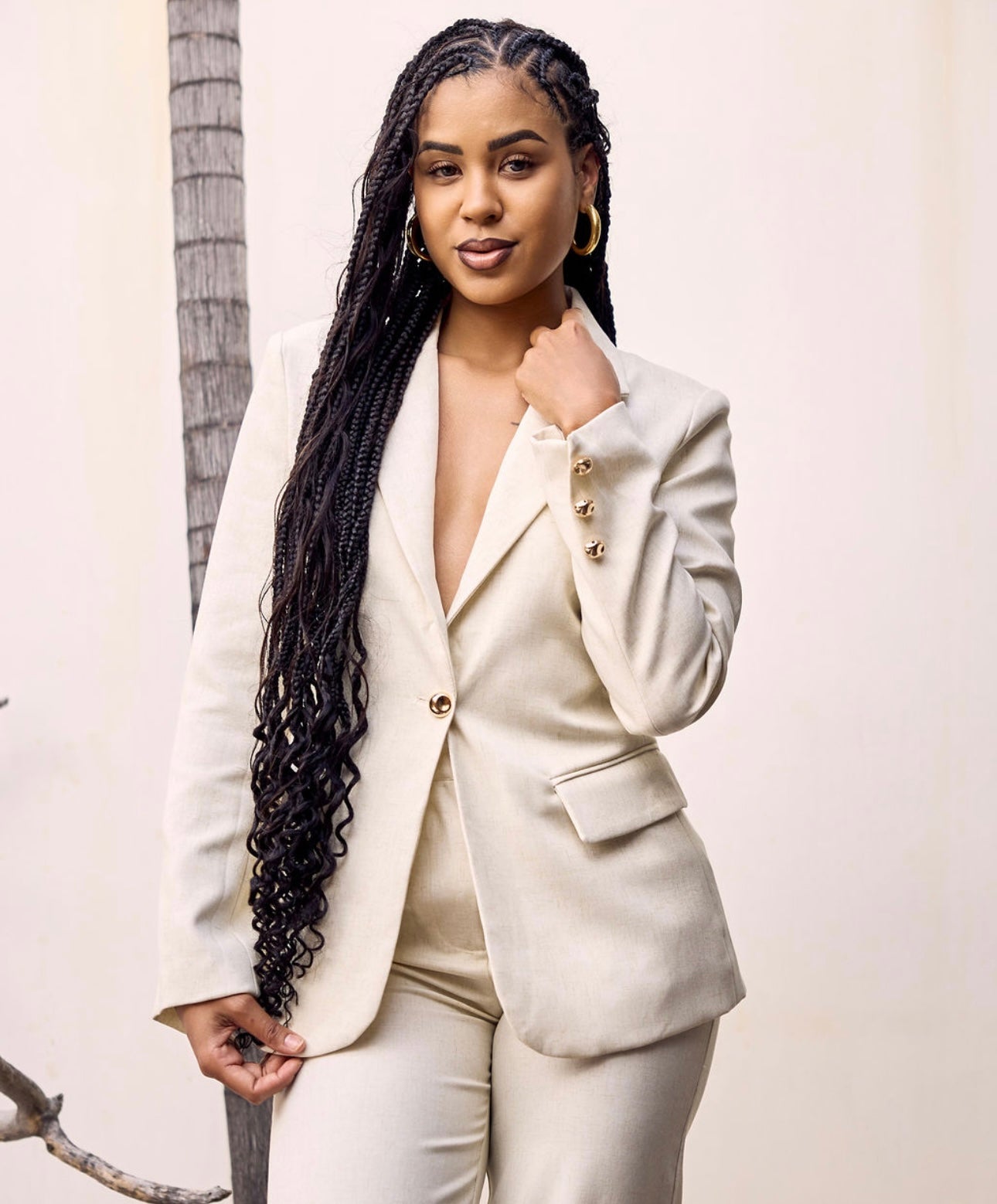 ENSEMBLE BLAZER MINUIT BEIGE